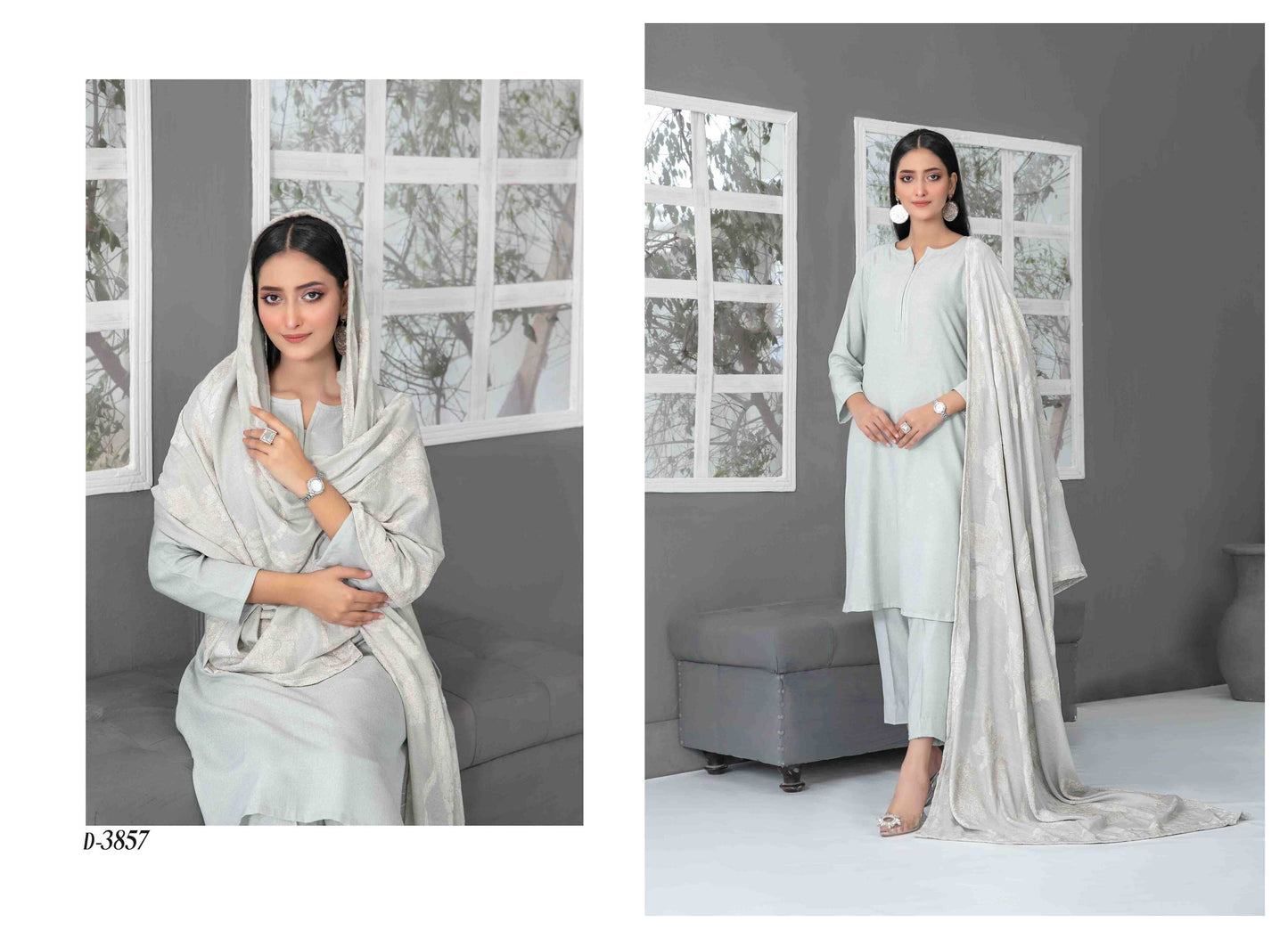 ELADARI Peach Leather Tawwakkal 57 - Waheed Javaid Collections