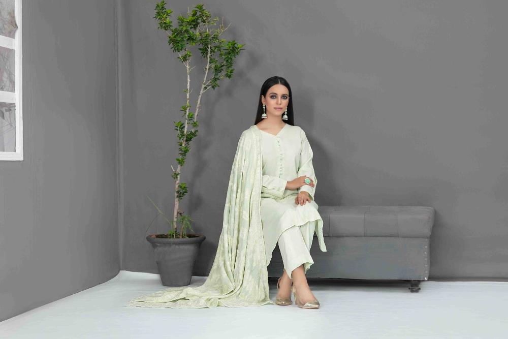 ELADARI Peach Leather Tawwakkal 54 - Waheed Javaid Collections