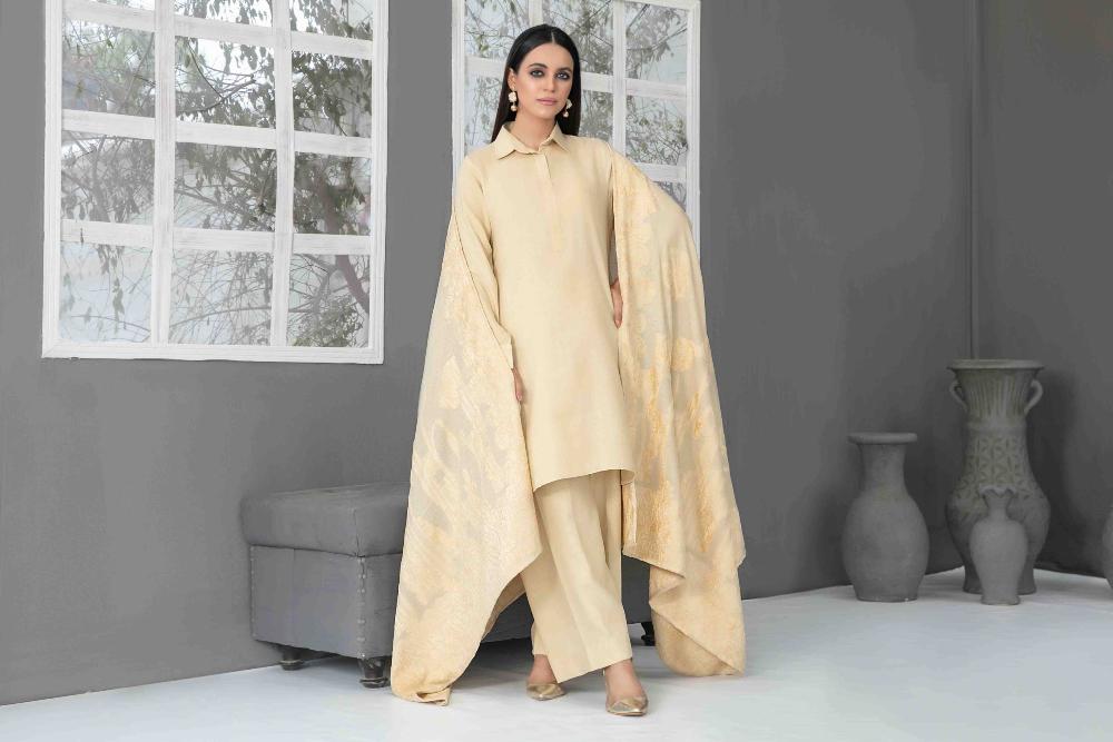 ELADARI Peach Leather Tawwakkal 56 - Waheed Javaid Collections