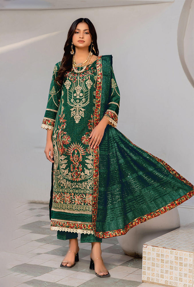 Noir Zari Winter Wool Mahay 01