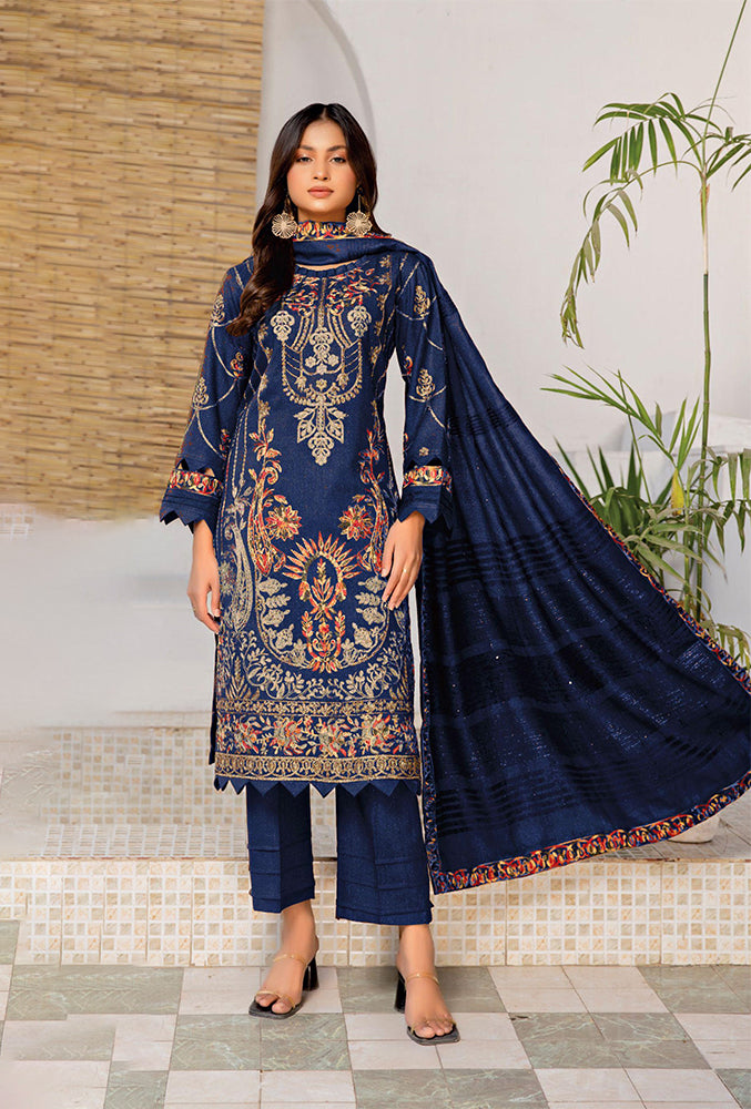 Noir Zari Winter Wool Mahay 06