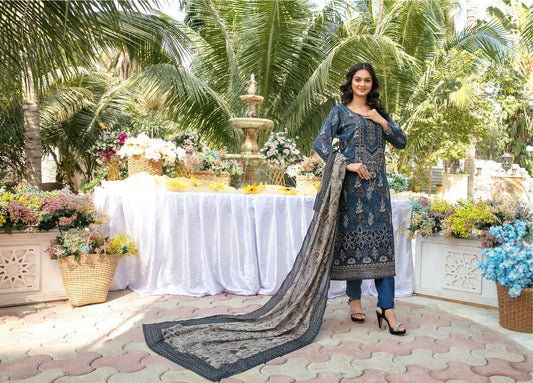 Gulbahaar Embroidered Digital Printed Lawn 3 Piece 2785