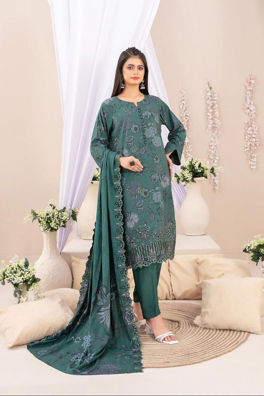 Tawakkal Shamailah Daman Cutwork With Dupptta Cutwork Fancy #5