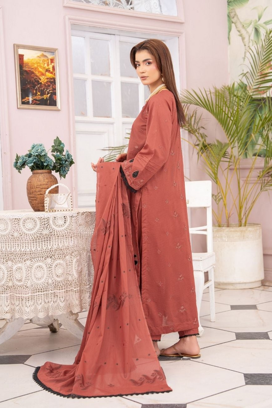 Bismil Embroidered lawn 3 piece 02