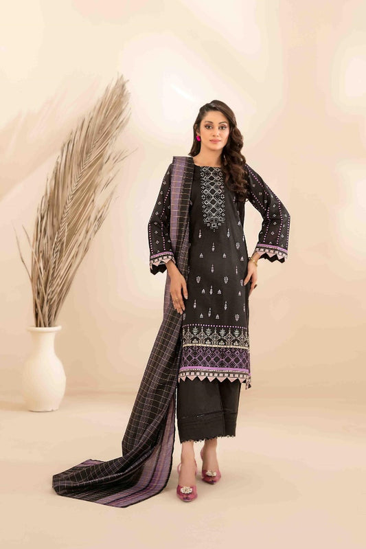 OLA Digital Printed Bana Dora Lawn Tawakkal D-1215