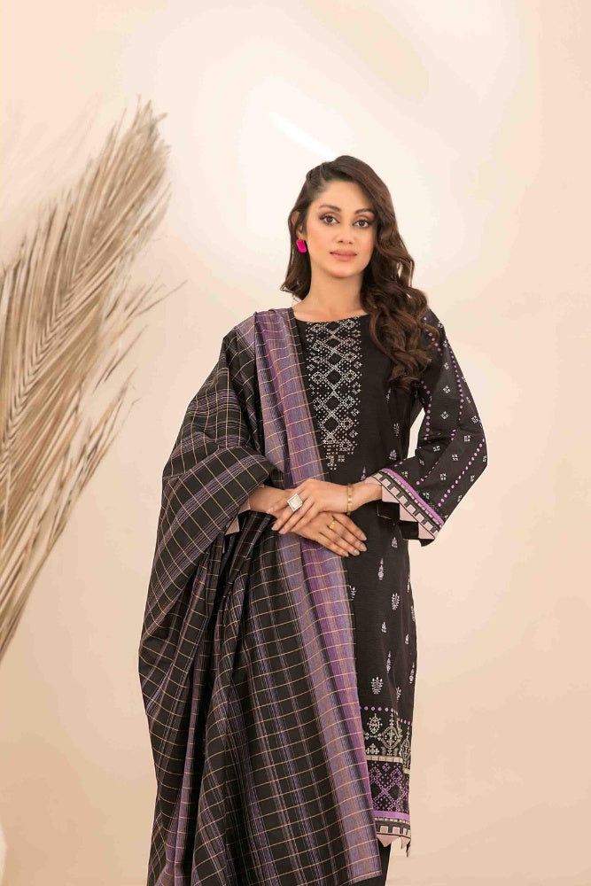 OLA Digital Printed Bana Dora Lawn Tawakkal D-1215