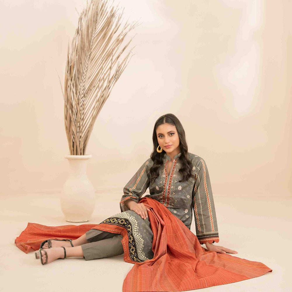 OLA Digital Printed Bana Dora Lawn Tawakkal D-1216