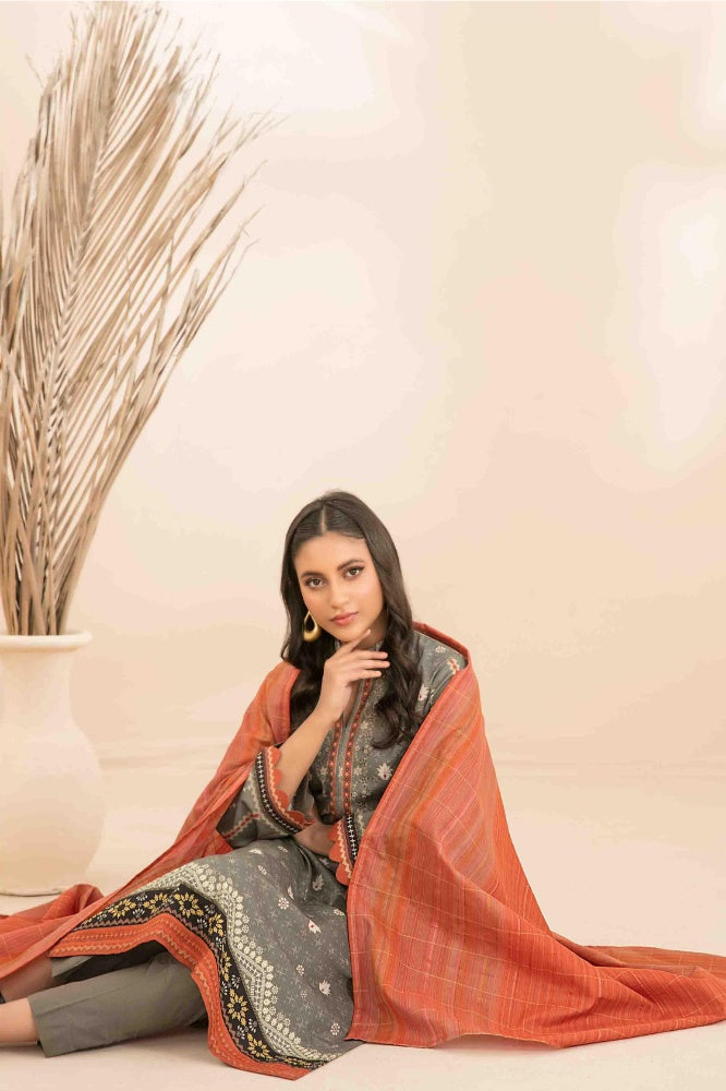 OLA Digital Printed Bana Dora Lawn Tawakkal D-1216