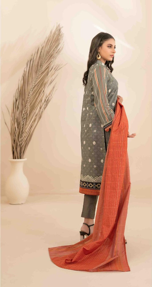 OLA Digital Printed Bana Dora Lawn Tawakkal D-1216