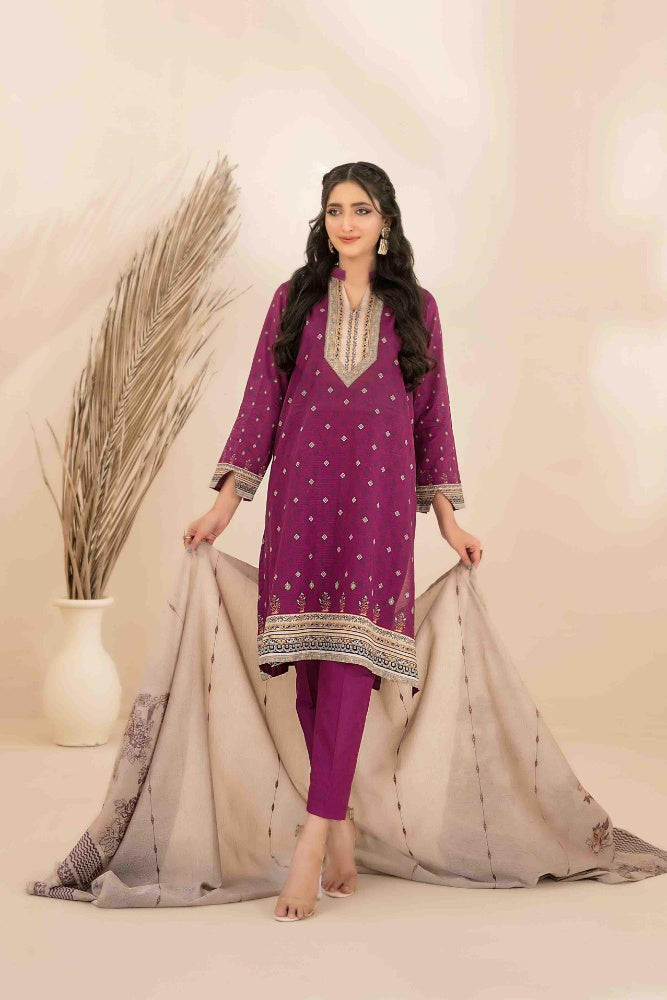 OLA Digital Printed Bana Dora Lawn Tawakkal D-1217