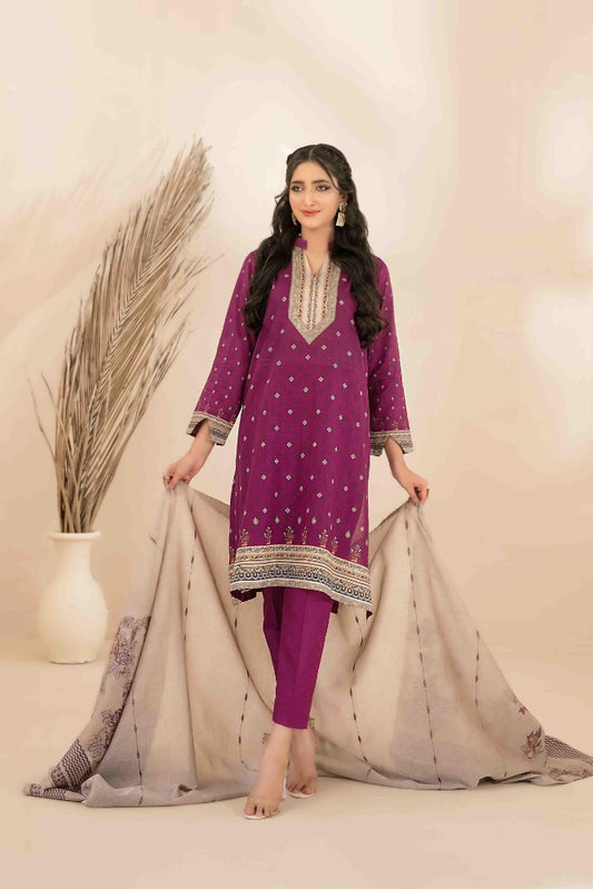 OLA Digital Printed Bana Dora Lawn Tawakkal D-1217