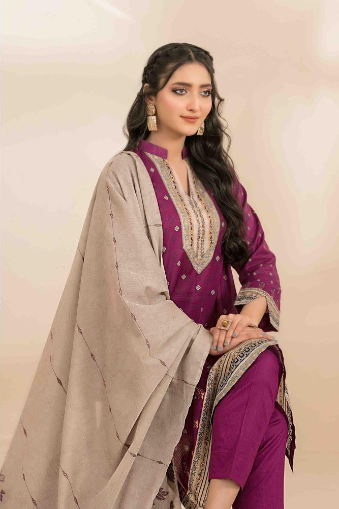 OLA Digital Printed Bana Dora Lawn Tawakkal D-1217