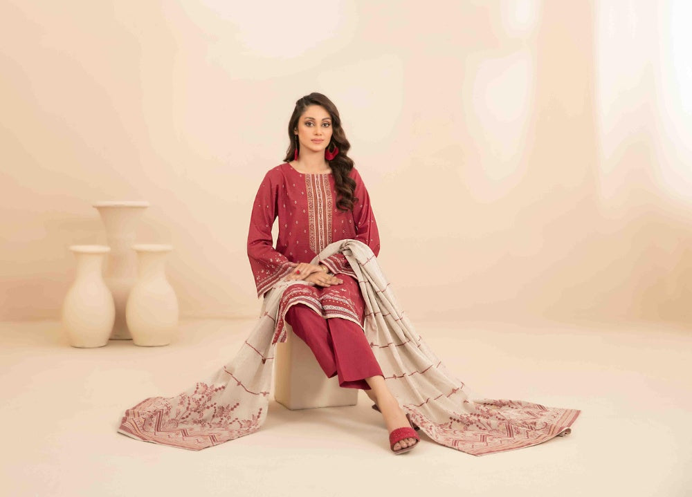 OLA Digital Printed Bana Dora Lawn Tawakkal D-1219