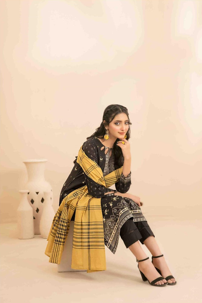 OLA Digital Printed Bana Dora Lawn Tawakkal D-1220