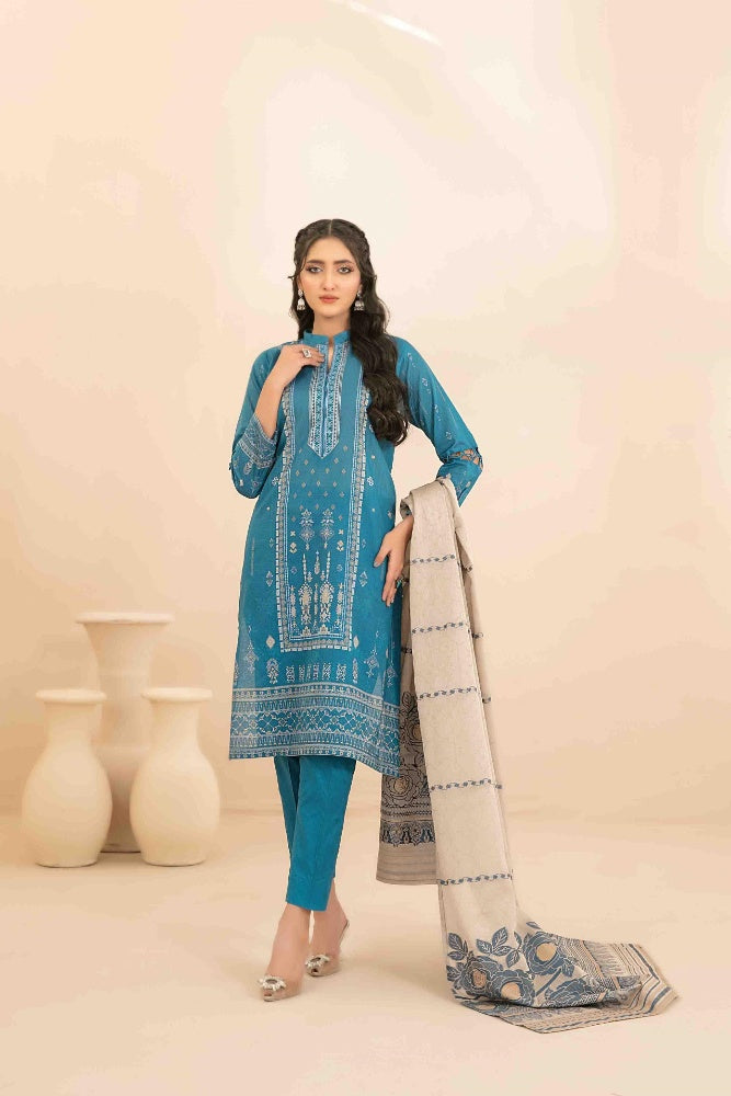 OLA Digital Printed Bana Dora Lawn Tawakkal D-1221