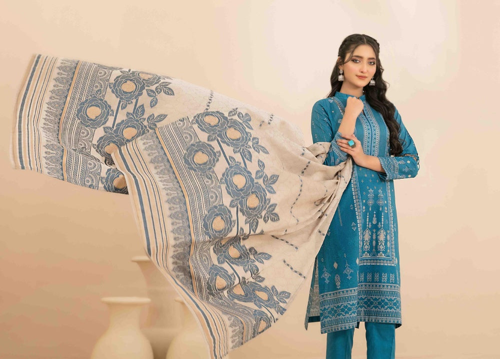 OLA Digital Printed Bana Dora Lawn Tawakkal D-1221