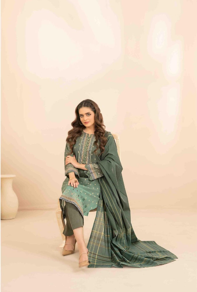 OLA Digital Printed Bana Dora Lawn Tawakkal D-1223