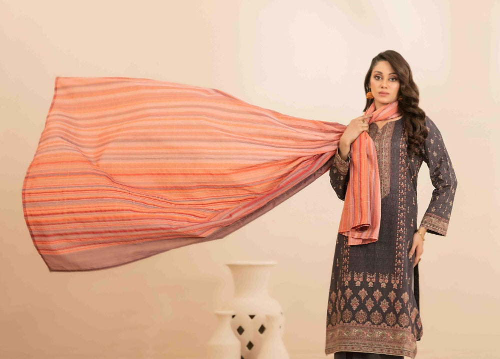 OLA Digital Printed Bana Dora Lawn Tawakkal D-1225