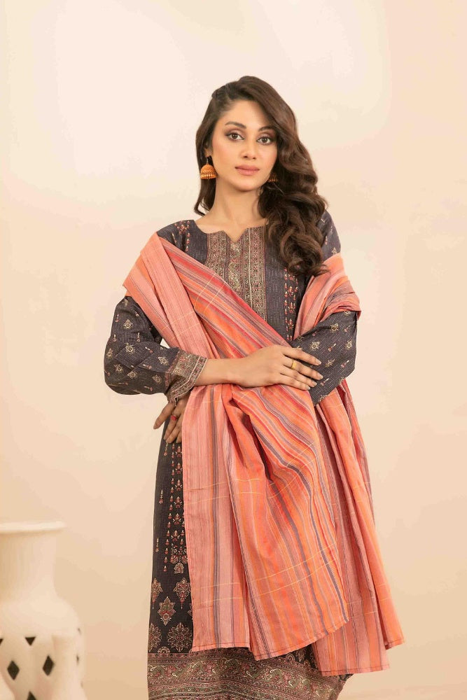OLA Digital Printed Bana Dora Lawn Tawakkal D-1225