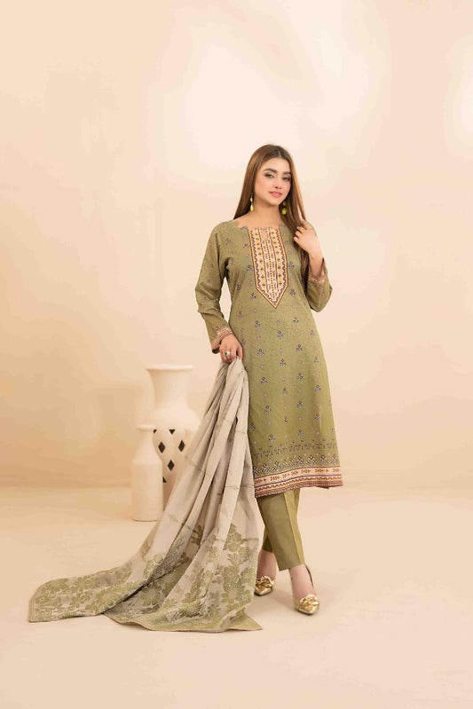 OLA Digital Printed Bana Dora Lawn Tawakkal D-1226