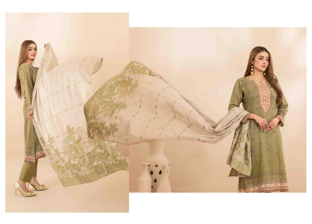 OLA Digital Printed Bana Dora Lawn Tawakkal D-1226