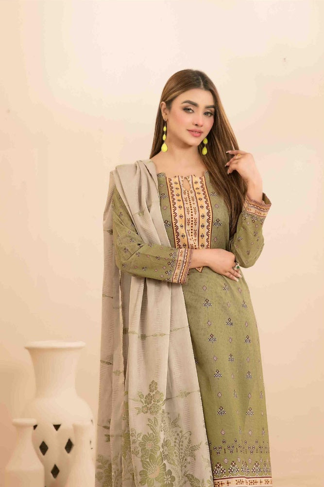 OLA Digital Printed Bana Dora Lawn Tawakkal D-1226