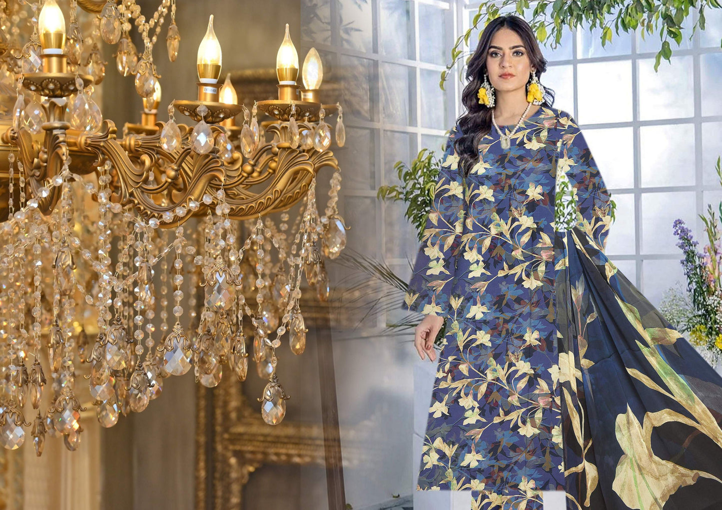 Saffron Viscose Full Print All over #6