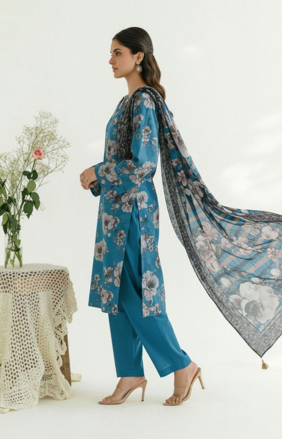 Orang Printed Premium Lawn 3 Piece 06