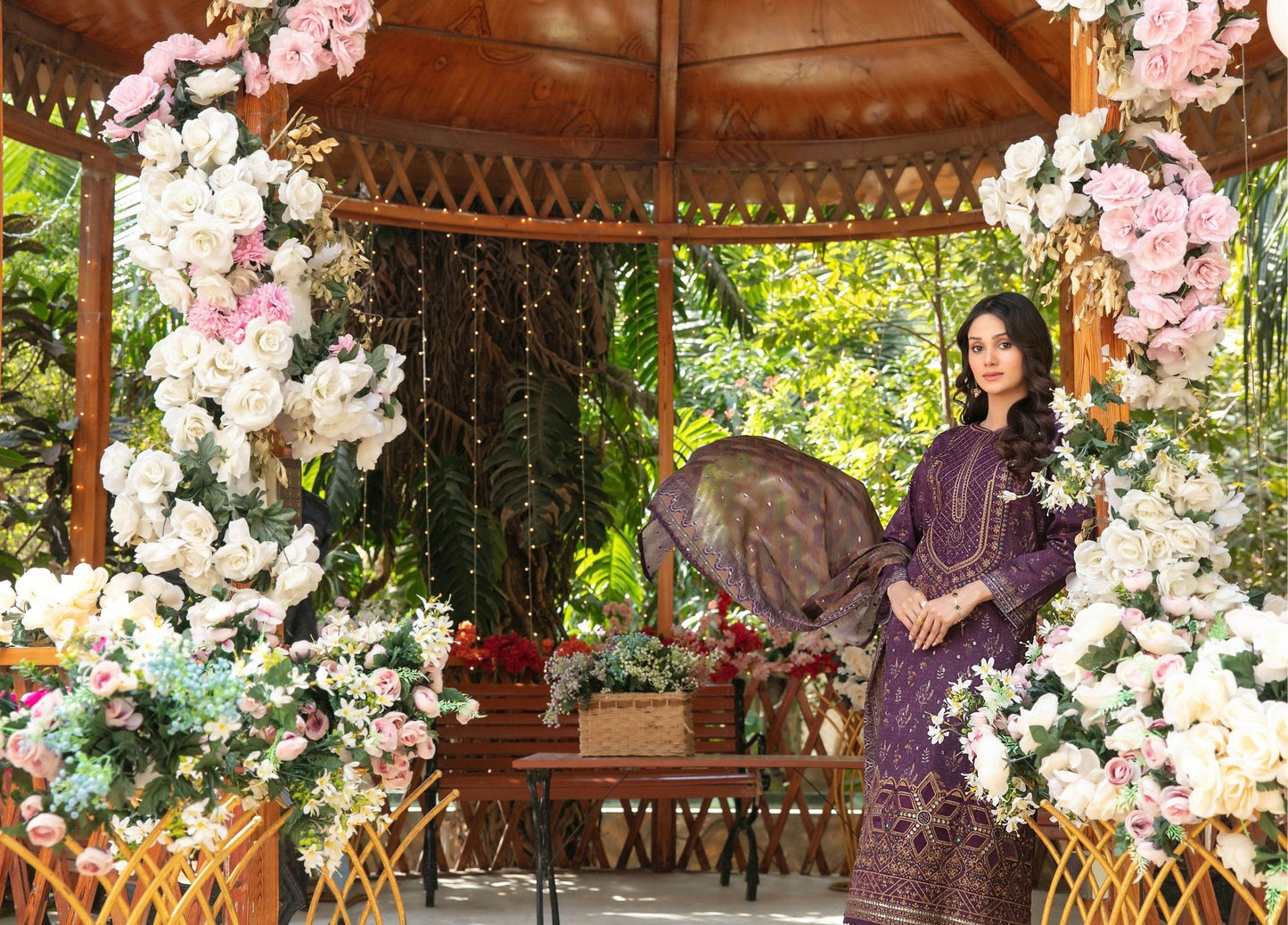 Gulbahaar Embroidered Digital Printed Lawn 3 Piece 2788