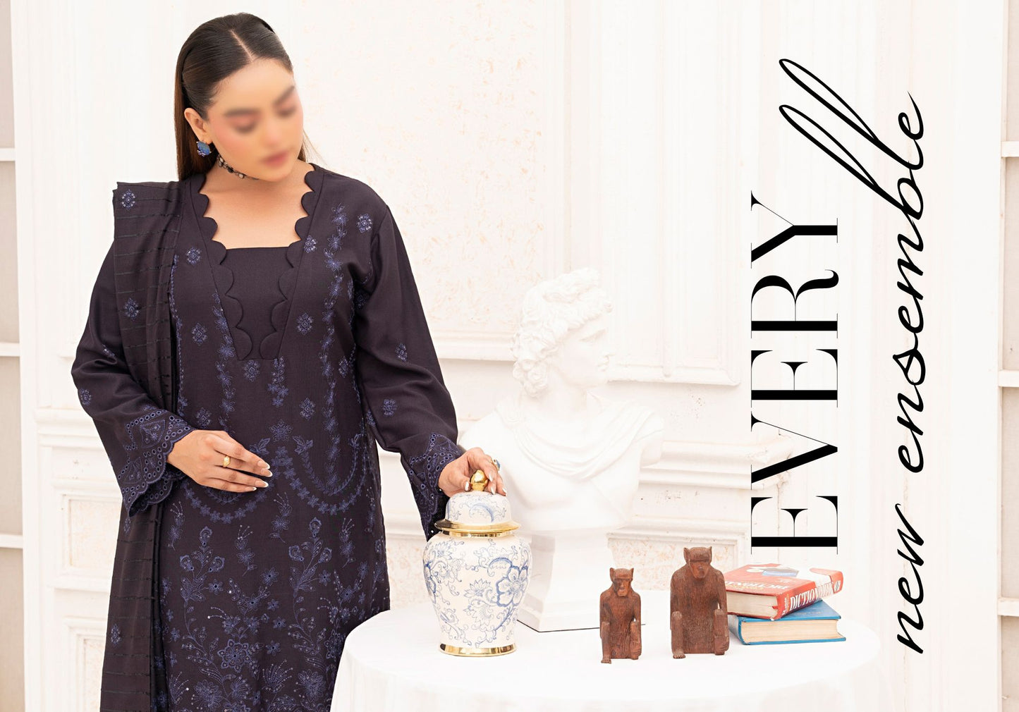 Winter Wool Classic Embroidered Colllection #4