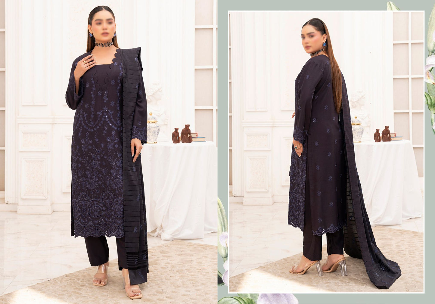 Winter Wool Classic Embroidered Colllection #4