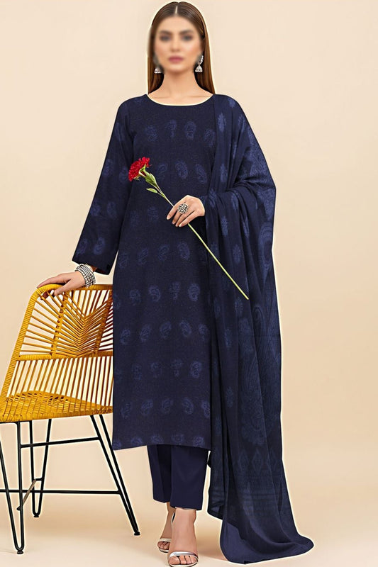 Mahpara Jacquard Wool Velvet Broosha #6