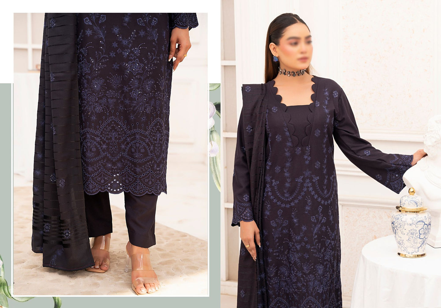 Winter Wool Classic Embroidered Colllection #4
