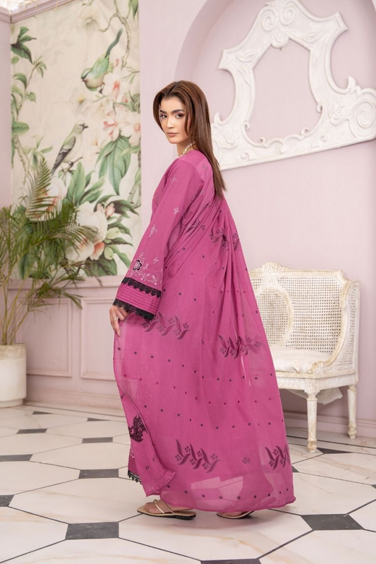 Bismil Embroidered lawn 3 piece 04
