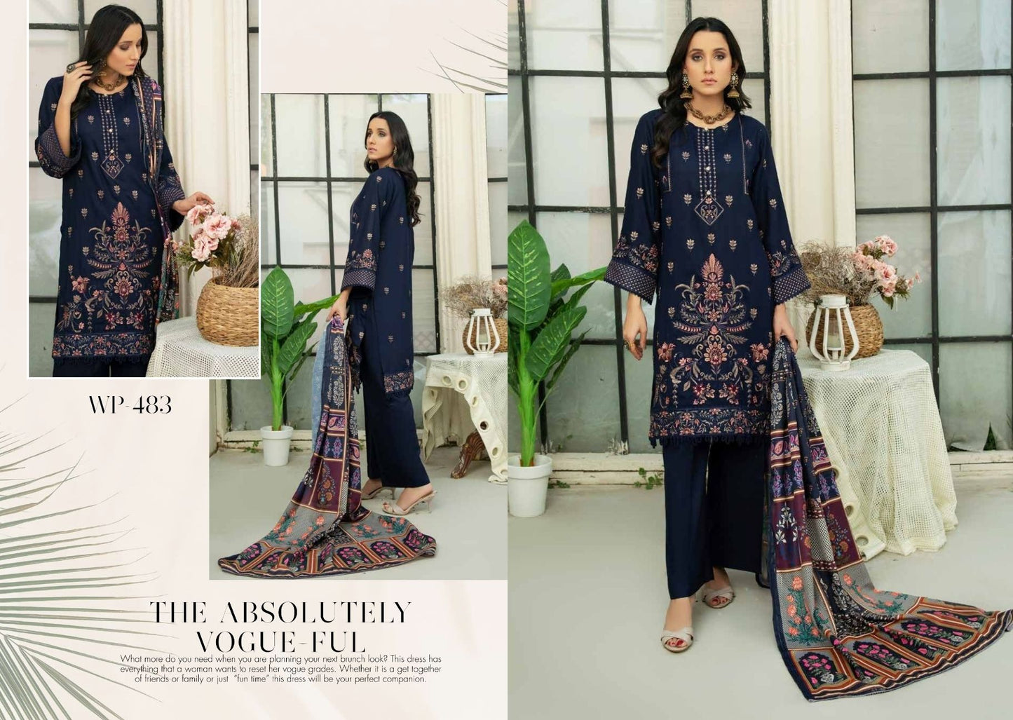 Tabeer Winter Slub By Wania #WP483