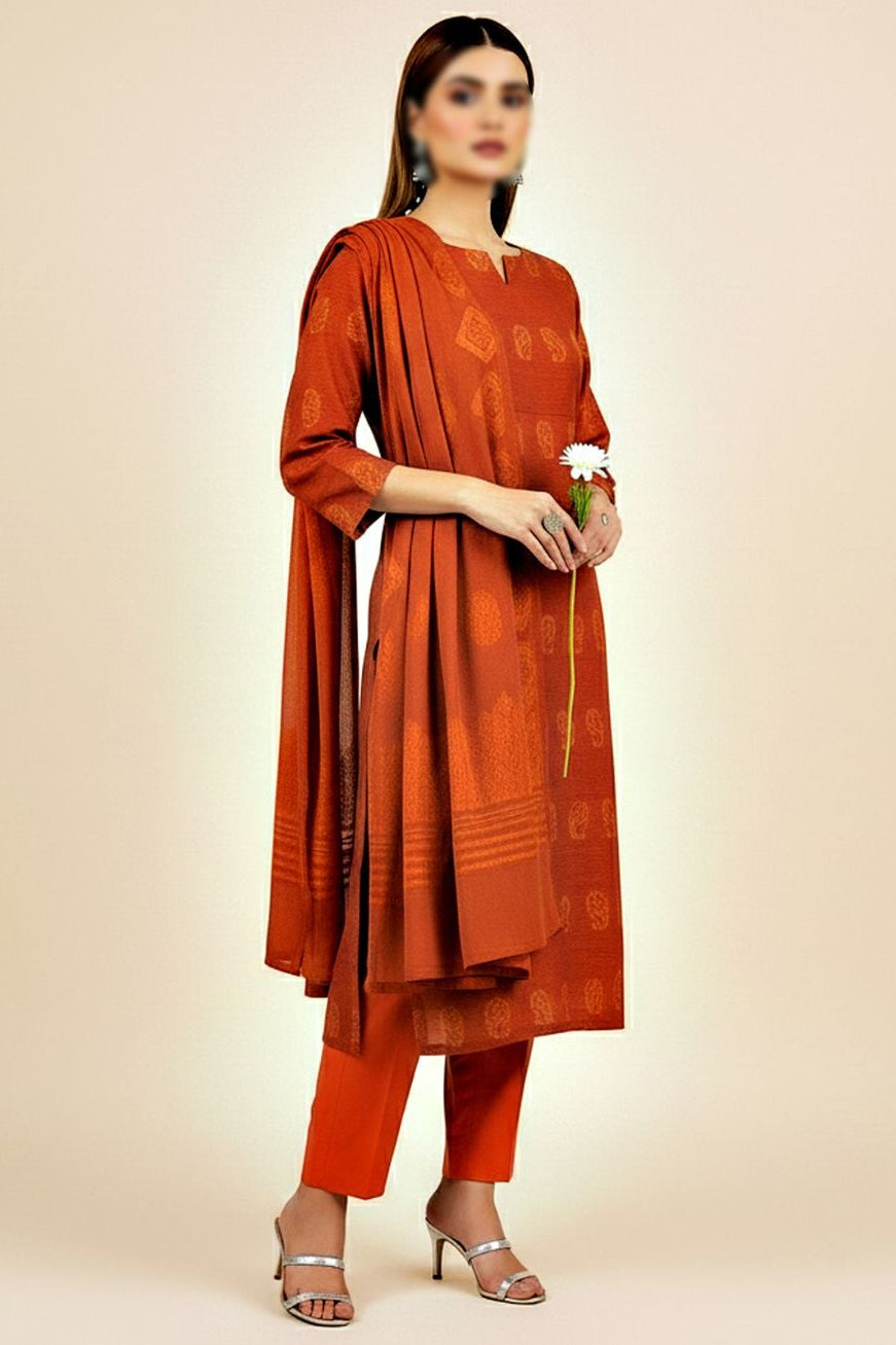 Mahpara Jacquard Wool Velvet Broosha #1