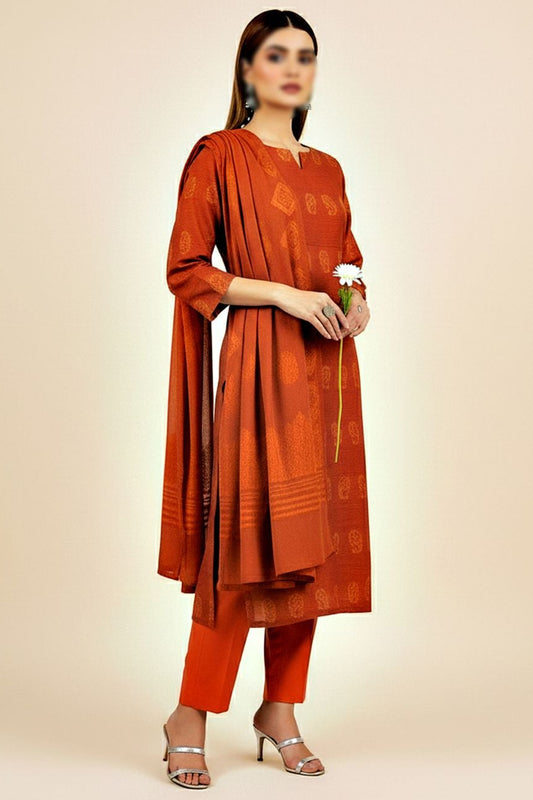 Mahpara Jacquard Wool Velvet Broosha #1
