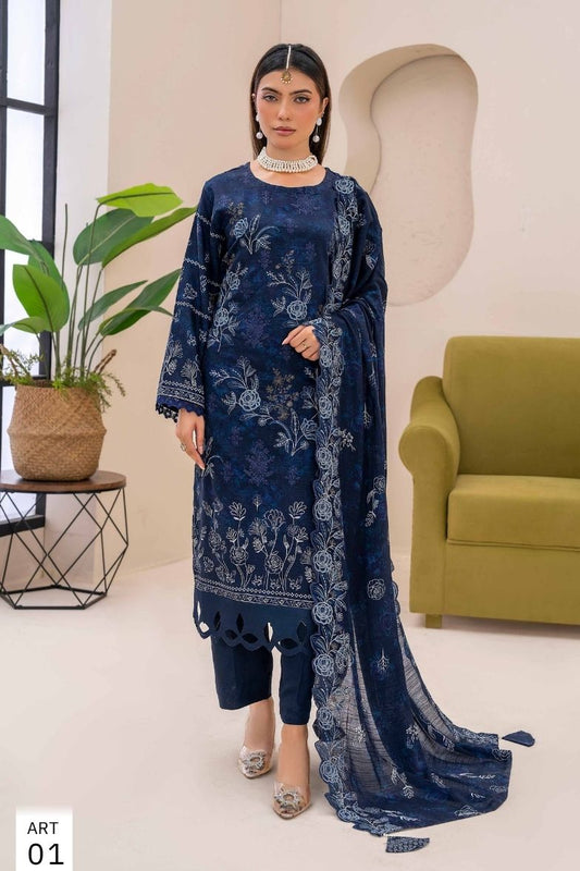 Hadia Viscose Embroidered Fancy #1