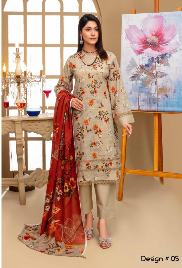 Ishq Murshid printed 3 piece lawn