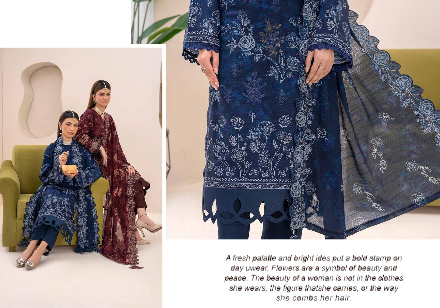 Hadia Viscose Embroidered Fancy #1