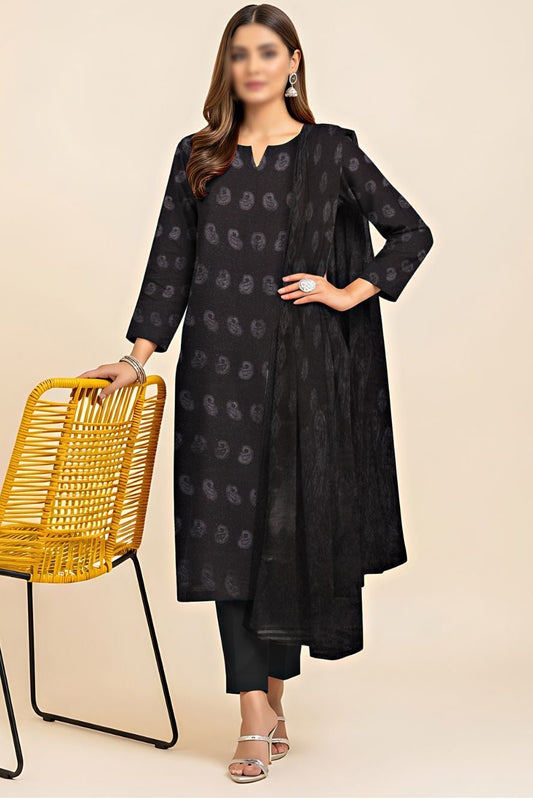 Mahpara Jacquard Wool Velvet Broosha #2