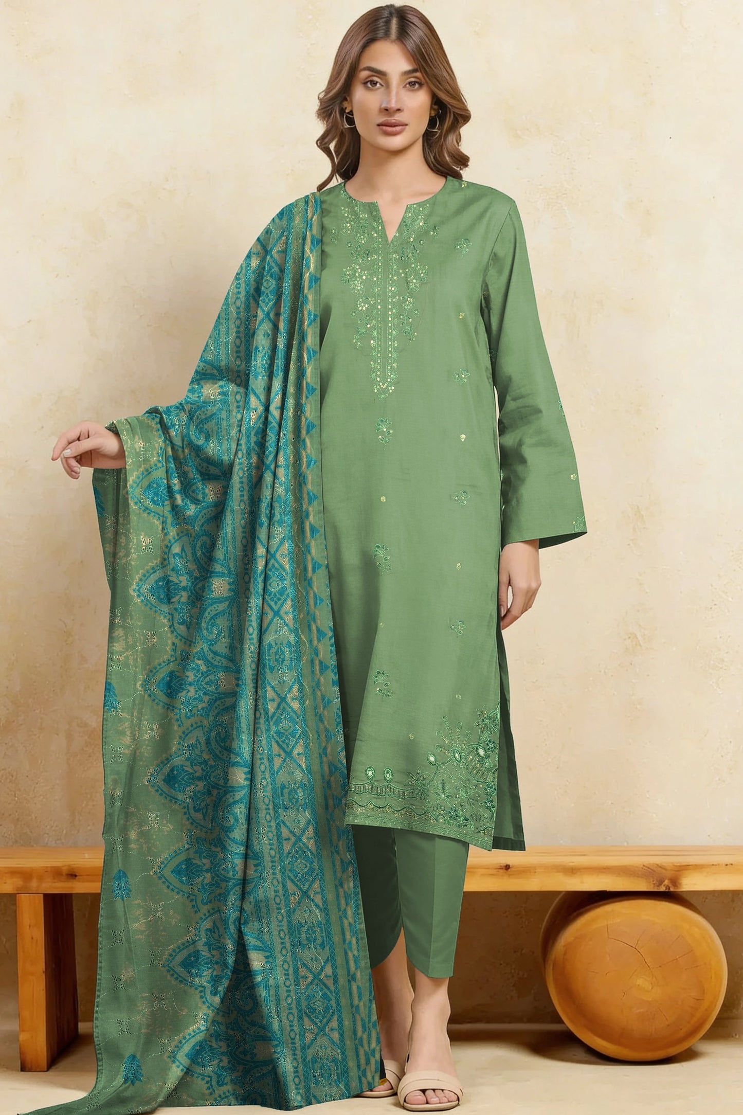 Rawayat Lawn bana Dora 3 Piece 04