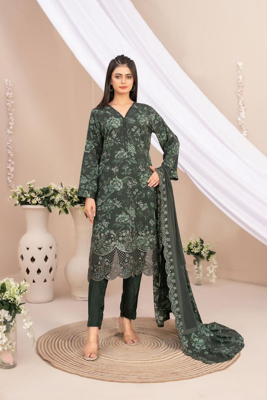 Tawakkal Shamailah Daman Cutwork With Dupptta Cutwork Fancy #3