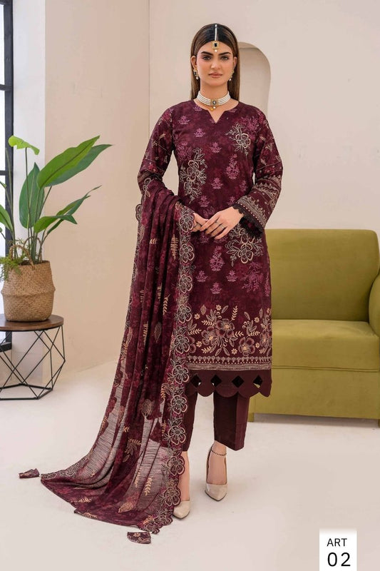 Hadia Viscose Embroidered Fancy #2