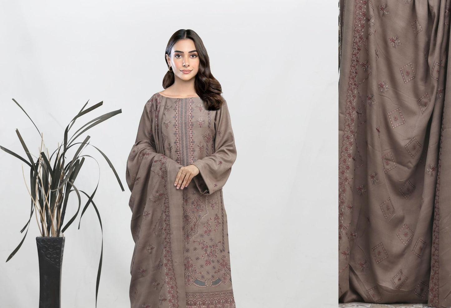Chamki Preimum Wool Embroidered 3 Piece #4