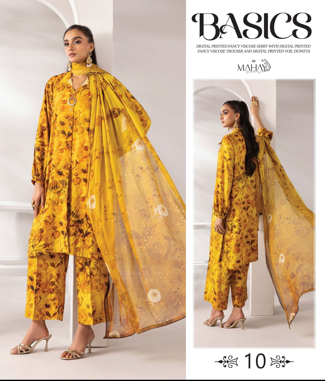 M.Prints Basics Full Visocse Printed Banna Dora #10