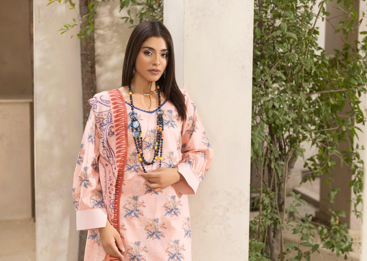 Coco Prints Lawn allover 3 Piece 03 - Waheed Javaid Collections
