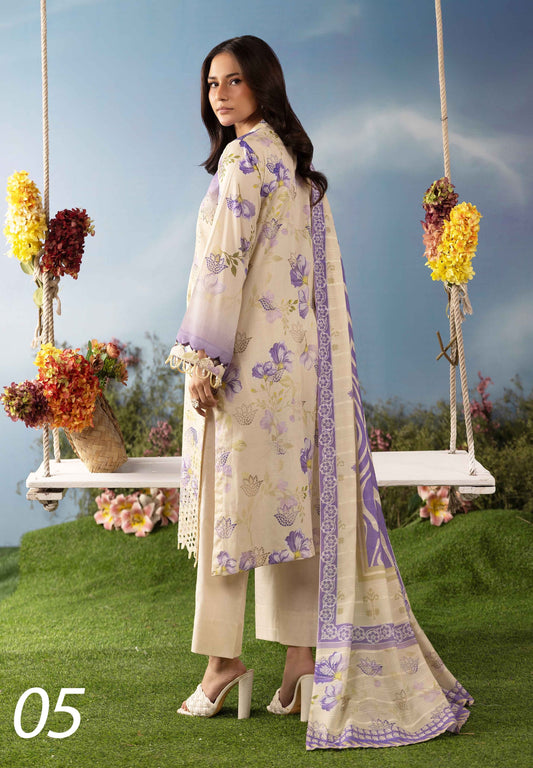 Dil Se Luxury Lawn Chikenkari 3 Piece 05