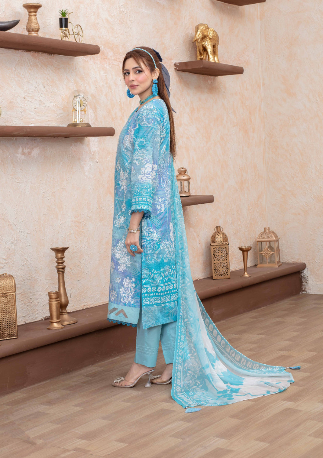Elaris Embroidered Lawn 3 Piece A-05