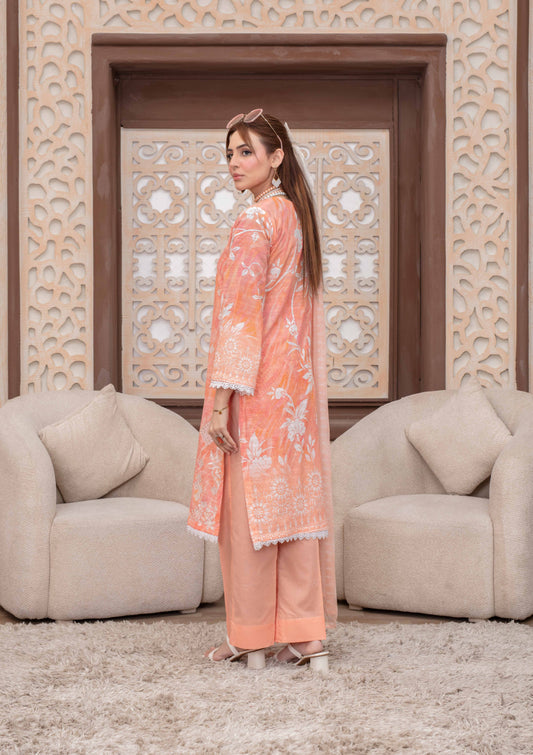Elaris Embroidered Lawn 3 Piece A-02